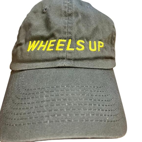 Wheels Up 8760 Slideback Hat Blue OSFA Adjustable Embroidered Patriotic Cotton - Picture 1 of 4